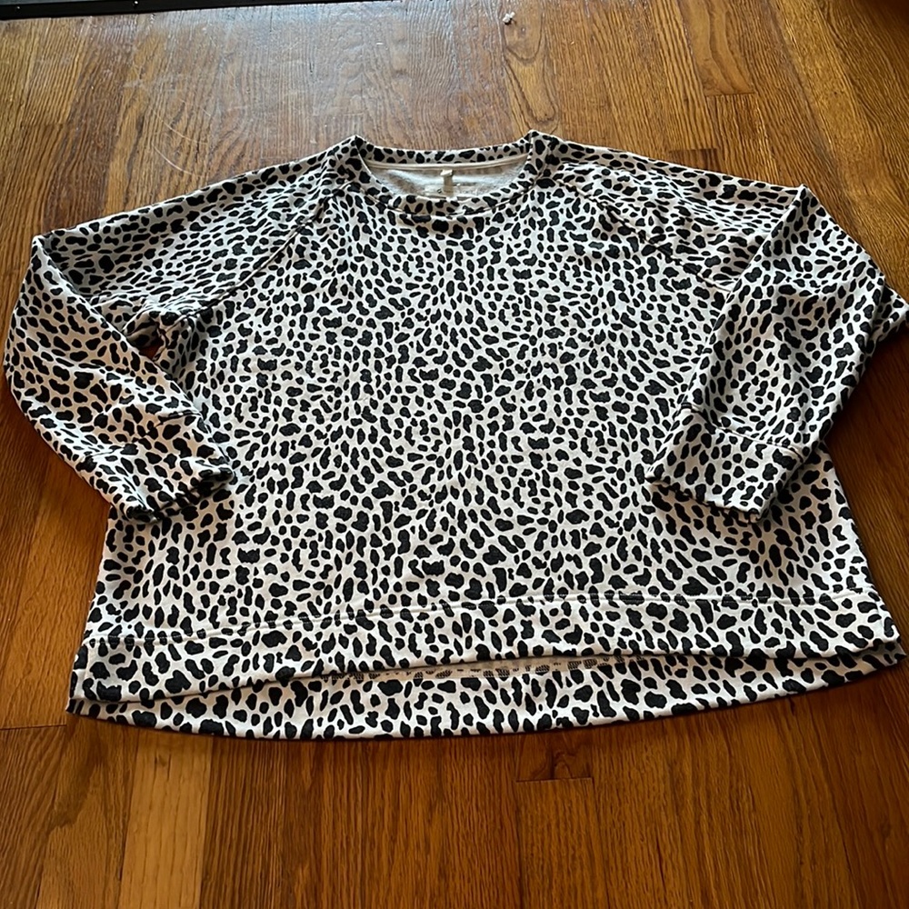 Lou and Grey for Loft Patterned Sweatshirt Top